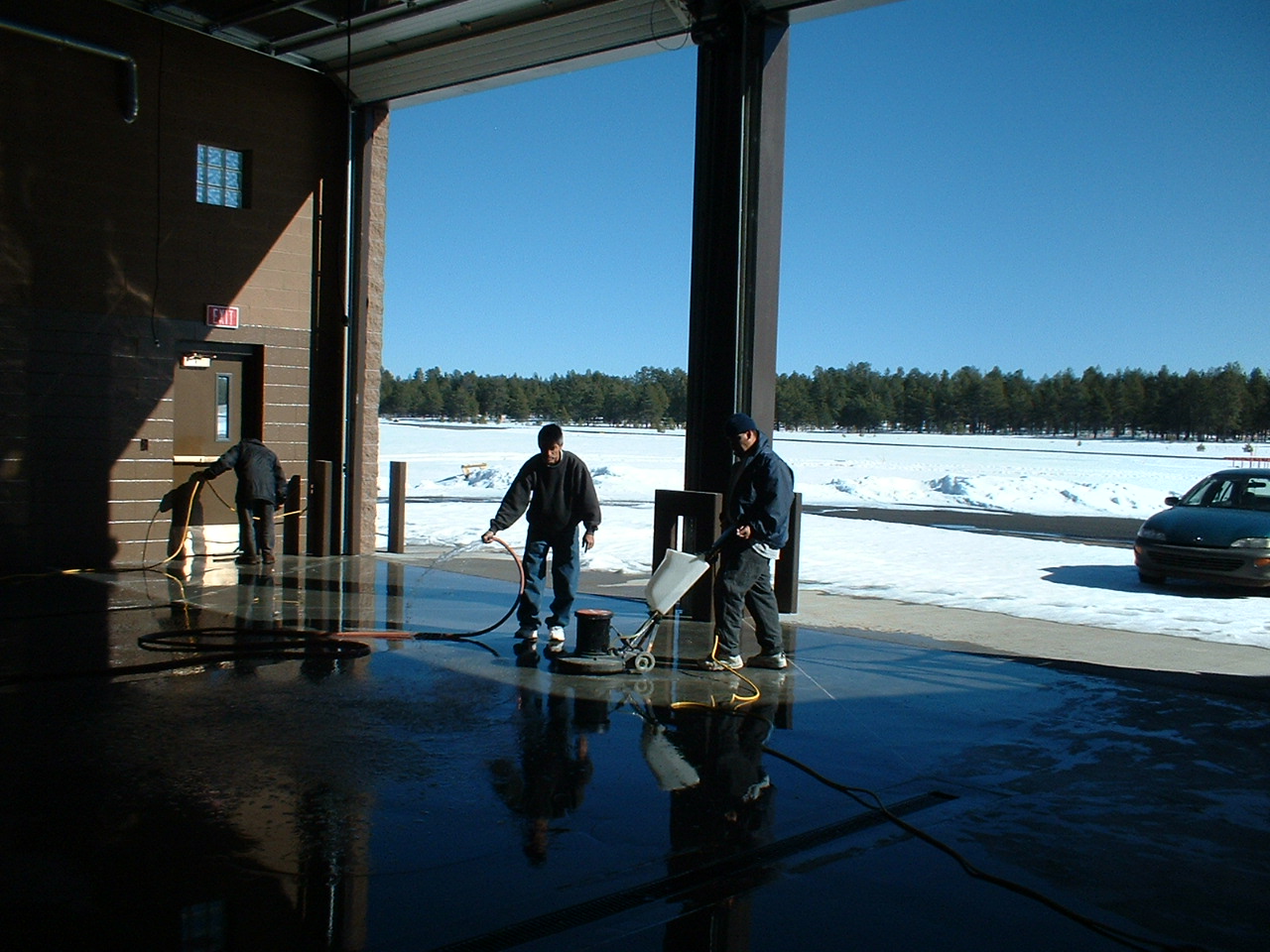 Concrete cleaning